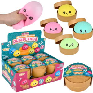 RIN Squish Stretch Surprise Neon Dumpling 3" 12