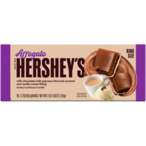 Hershey's Affogato (Milk Chocolate With Espresso Flavored Caramel and Vanilla Crème Filling) King Size 18