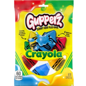 Gupperz Crayola Liquid Filled Gummies Peg Bag 12