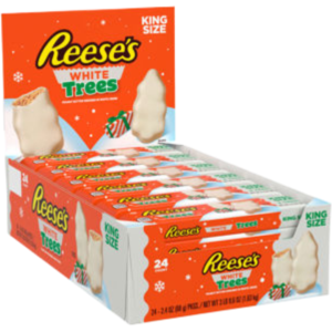 Hershey Reese's White Peanut Butter Trees King Size Christmas 24x2.4oz
