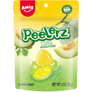 Amos Peelerz Gummy Melon Peg Bag 24x3oz